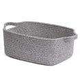 thumbnail image 1 of Cesta de almacenamiento CHICVITA para regalos, toallas, color gris bebé, 33 x 25 x 13 cm, 1 of 7