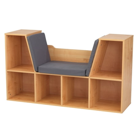 Kidkraft Bookcase With Reading Nook Natural Walmart Com