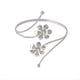 thumbnail image 2 of 6 Piezas de Anillo de Cortina con Diseño de Decoraciones de Aleación, Conjunto de Brazalete de Flores de Metal Exagerado Elegante con Diamantes, Dorado, 2 of 5