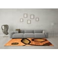 thumbnail image 3 of Ahgly Company Indoor Rectangle Abstract Orange Modern Area Rugs, 5' x 8', 3 of 4