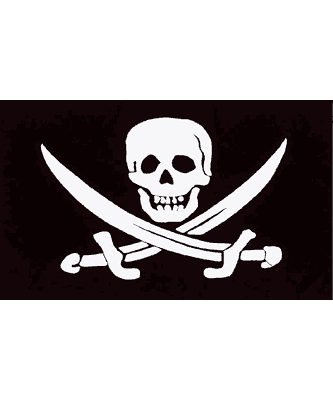 Pirate Jack Rackham Polyester Flag Choice of Sizes 