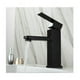 thumbnail image 4 of Grifo para lavabo de acero inoxidable de estilo moderno, de color negro, con agua fría y caliente ajustable, de grado 304, 4 of 5