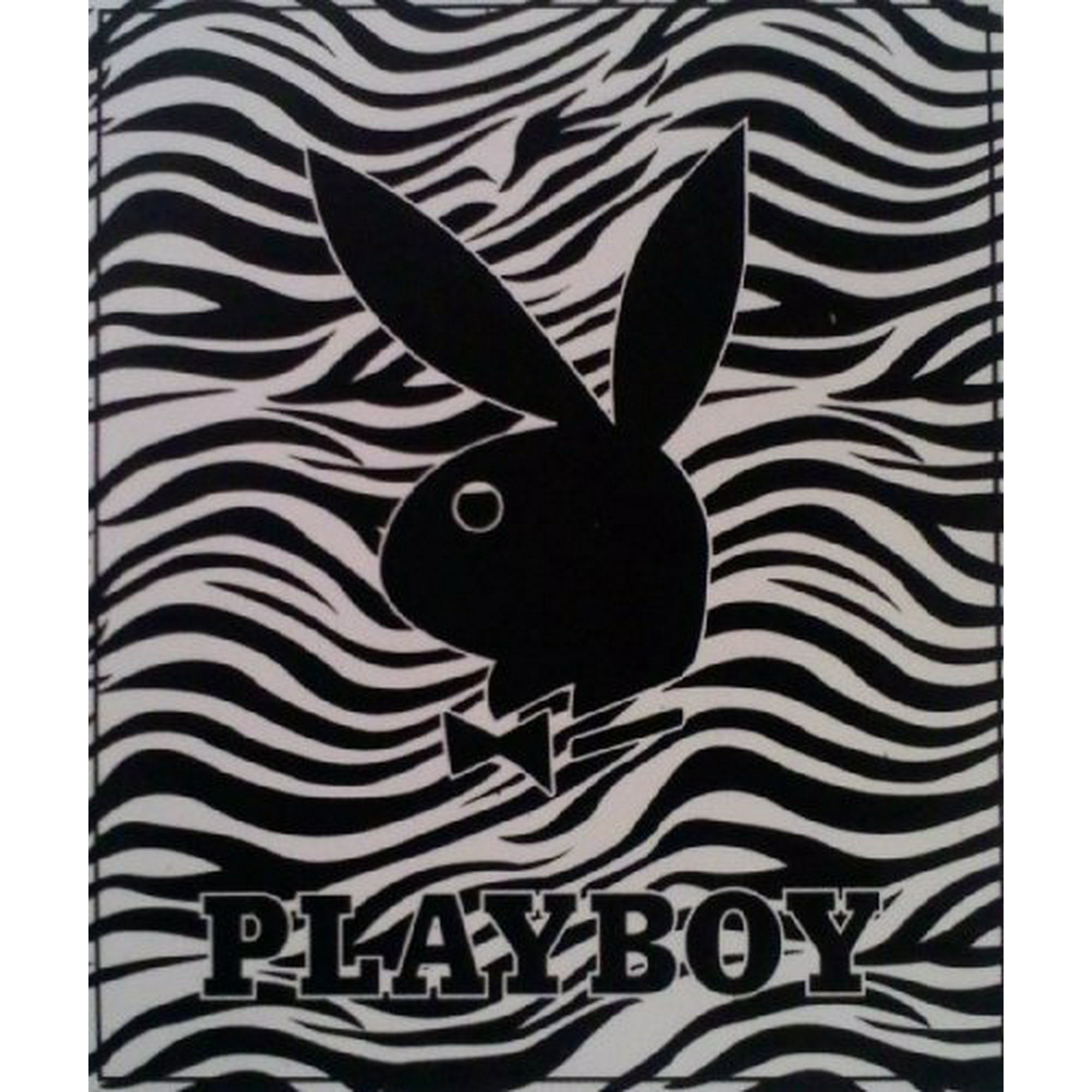 Playboy New Licensed Original Bunny Rabbit Queen Size Mink Blanket Zebra Walmart Canada