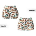 thumbnail image 5 of Kdxio Colorful Butterfly Print Workout Shorts for Women Seamless Soft Smooth Gym Yoga Scrunch Active Shorts, 5 of 9