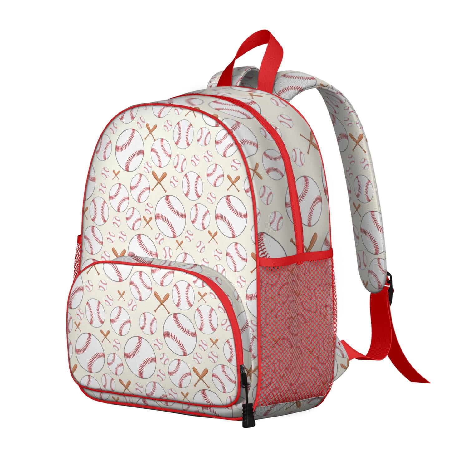 Waterproof Backpack for Students - Durable, Adjustable with Team Prints for Baseball, Football, and Soccer