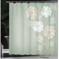 thumbnail image 3 of Ambesonne Art Shower Curtain, Fantasy Bridal Garden Spring, 69"Wx84"L, Pale Sage, 3 of 4