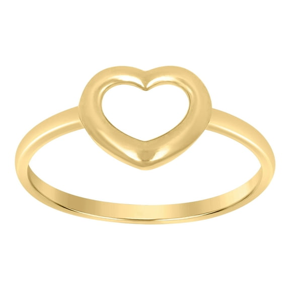 10kt Real Yellow Gold Womens Heart Love Ring
