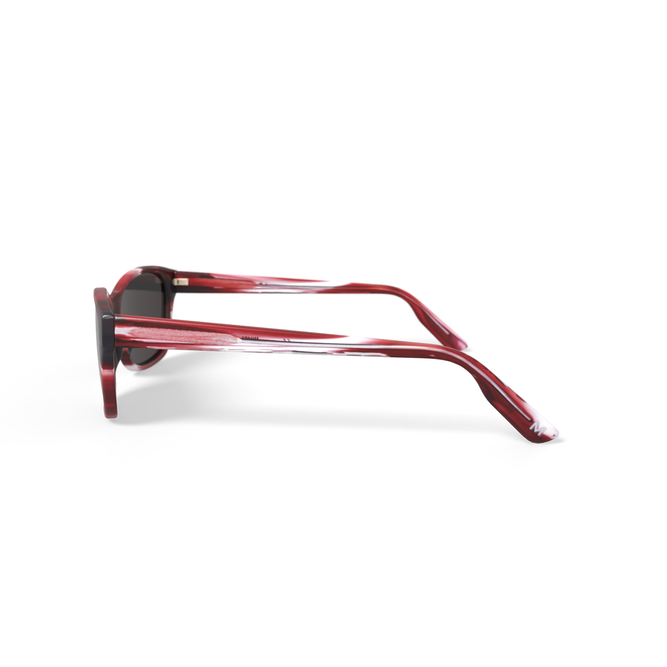 M aMerica Womens, Fashion Oval Sunglasses, Plastic, Mu401, Burgundy, 54-16-140, 1 Pair