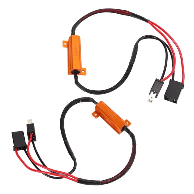 Résistance de Clignotant LED, Décodeur LED H7 Résistance de Charge en Aluminium Résistances de Qualité Supérieure