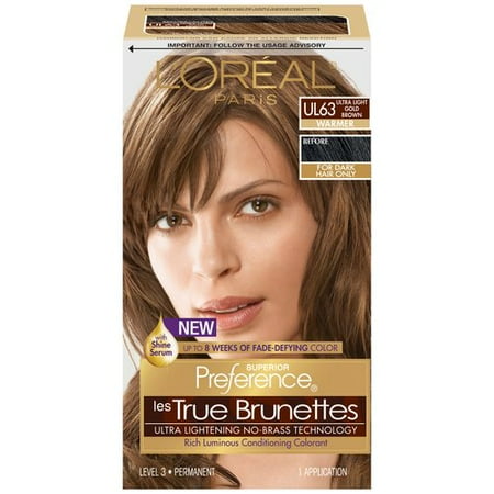 Loreal U-HC-3572 Superior Preference Les True Brunettes No. UL63 Ultra Light Gold Brown - Warmer - 1 Application - Hair