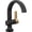 Matte Black / Champagne Bronze, variant on Delta Albion Brushed Gold Bathroom Faucet 1 Hole, Single Hole Bathroom Sink Faucet for Vanity, Metal Push-Pop Drain Assembly, Champagne Bronze
