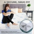 thumbnail image 4 of Comfy Bamboo World Fiber Cooling Mattress Protector Twin Bed Size, Waterproof & Hypoallergenic, 4 of 8