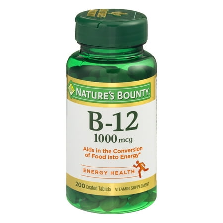 Nature's Bounty B-12, 1000mcg Coated Tablets,