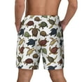 thumbnail image 4 of Uemuo Various Turtle Pattern Mens Swim Trunks Quick Dry Board Shorts with Mesh Lining, Stretch Beach Shorts Quick Dry No-Chafing Board Shorts-XX-Large, 4 of 9
