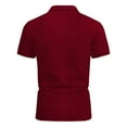 thumbnail image 4 of Hienoo Men's Solid Color Short Sleeve Polo Shirt, Sizes S-XXXL, 4 of 7