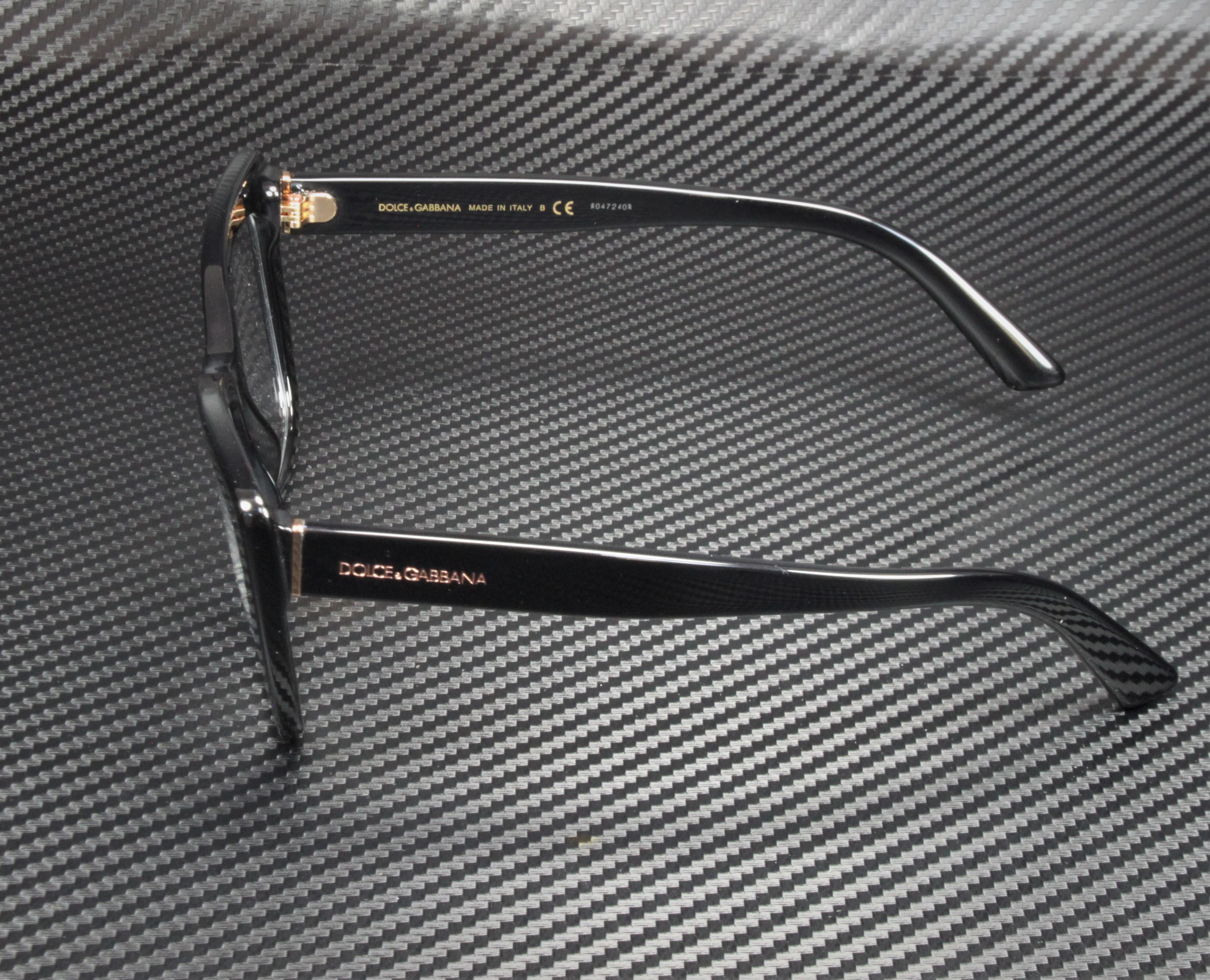 Dolce Gabbana DG3308 Black/Clear Lens Eyeglasses - Walmart.com
