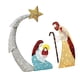 thumbnail image 4 of Conjunto de figuras de belén navideño, estatua de Jesús con luz, artesanía de mesa Estilo B, 4 of 9