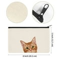 thumbnail image 4 of WIRESTER Set 2 of Canvas Cosmetic Bag, Makeup Bag, Cosmetic Pouch for Women - Tuxedo Orange Tabby Cats, 4 of 7