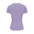 thumbnail image 6 of YUGYXL Womens Basic T Shirts Stretchy Soft Slim Fit Short Sleeve Y2k Cute Summer Crop Workout Tops Purple Top L, 6 of 6