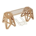 thumbnail image 1 of S SERENABLE Folding Stool and Table Set Compact Camping Table for BBQ Beach Garden Patio Khaki, 1 of 9