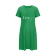 thumbnail image 2 of Aofany Short Sleeve Nightgowns for Women Plus Size Soft Comfortable Sleepwear Sleep Shirt Casual Print Nightdress for Women, 2 of 4