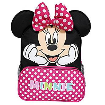 Small Backpack - Disney - Minnie Mouse Happy Face w/Red Pocket 12