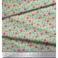 thumbnail image 3 of Soimoi Cotton Poplin Fabric Leaves & Floral Artistic Print Fabric by Yard 42 Inch Wide, 3 of 5