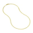 thumbnail image 2 of 14K Yellow Gold Women's 24" 2.70mm Diamond Cut Valentino Chain Necklace, 2 of 4