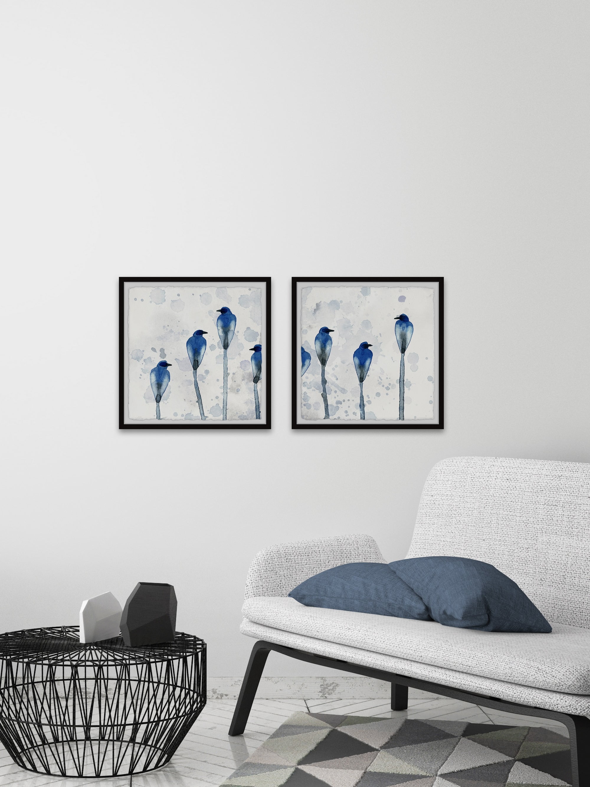 Marmont Hill Birds Framed Art Prints, Set of 2, by Parvez Taj