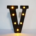 thumbnail image 3 of Letras de 22 cm con luz LED, letras del alfabeto negras, números, luz de noche, letras de Navidad para el hogar, suministros para fiestas de cumpleaños, decoración, 3 of 5