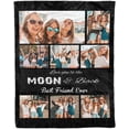 thumbnail image 3 of Customize Blankets with Photos, 3 Photos Customizable Blanket Personalized Blankets and Throws Best Friend Blanket for Besties BBF Friendship Gifts for Women Blankets, 3 of 5