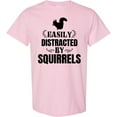 thumbnail image 3 of Inktastic Easily Distracted by Squirrels T-Shirt, 3 of 5