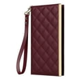 thumbnail image 2 of Desugned For Samsung Galaxy S20+ Wallet Phone Case,With Suction Cup Fastener,Flip Folding Kickstand,With Card Slots,Wrist Strap&Shoulder Strap,Shockproof PU Leather Phone Case,Winered, 2 of 9