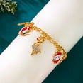 thumbnail image 5 of PRIYAL Women's Christmas Bracelet - Cartoon-Style Charm with Christmas Tree, Candy Canes, Bells & Snowflake, 5 of 8