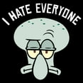 thumbnail image 2 of Men's SpongeBob SquarePants Squidward Hates Everyone Graphic Tee Black Large, 2 of 5
