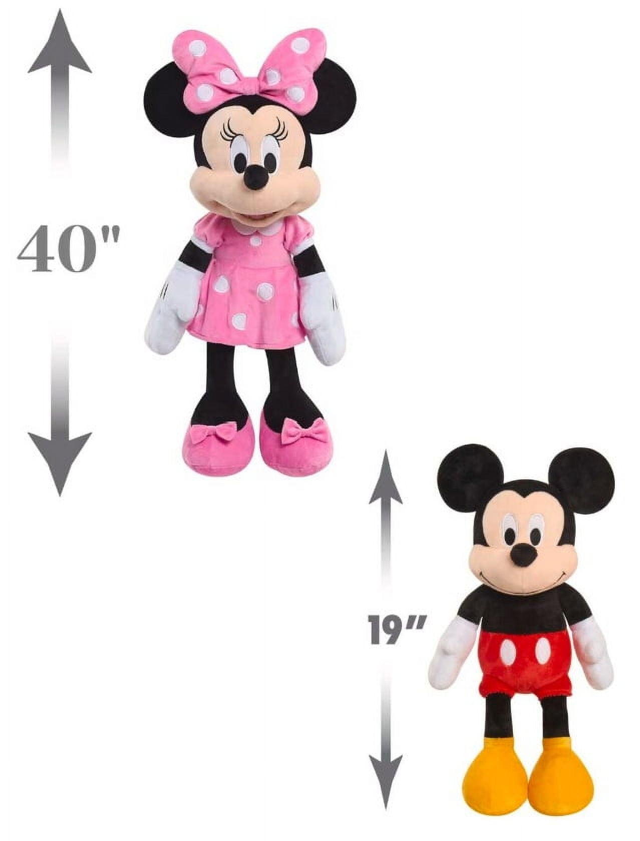 Disney 40-inches Giant Minnie & 19-inches Mickey Mouse Bundle of 2