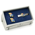 thumbnail image 2 of Men's Kansas University Jayhawks Cufflink/Tie Bar Set, 2 of 8
