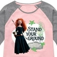 thumbnail image 3 of Disney Brave - Merida Stand Your Ground - Toddler & Youth Girls Raglan Graphic T-Shirt, 3 of 5