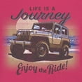 thumbnail image 3 of Life is a Journey Enjoy the Ride Women's V-Neck T-shirt 4x4 Offroad Rugged Vehicle Trailblazing Mudding Dirt Roads Tee, 3 of 7