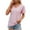 Pink, variant on Fesfesfes Women T Shirts Womens Fashion Print Tops Short Sleeve Out Blouse Funny Round Neck T-Shirt Tops Athletic Shirts Women L(US:8)