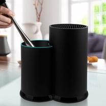 MYVIT Knife and Utensil Holder 2-in-1 Universal Knife Block without Knife Compact Kitchen Cutlery Organizer Detachable Empty Knife Storage for Countertop