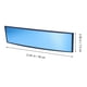 thumbnail image 4 of Espejo retrovisor universal para coche, gran angular, panorámico, antideslumbrante, interior, visión amplia, 300 x 75 mm, curvo (azul), 4 of 5