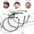 thumbnail image 4 of YIUTERA Diademas de Metal Ondulado, 6 Piezas Ondulada Deportes Cabello Aro, Unisex Negro Primavera D, 4 of 7