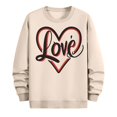 thumbnail image 3 of NuoCaiYun Sweatshirt for Men Fashion Valentine's Day Print Pullover Long Sleeve Crew Neck Casual Loose Comfort Tops, 3 of 6