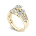 thumbnail image 2 of 1 Carat T.W. Diamond Cluster 10kt Yellow Gold Engagement Ring Set, 2 of 5