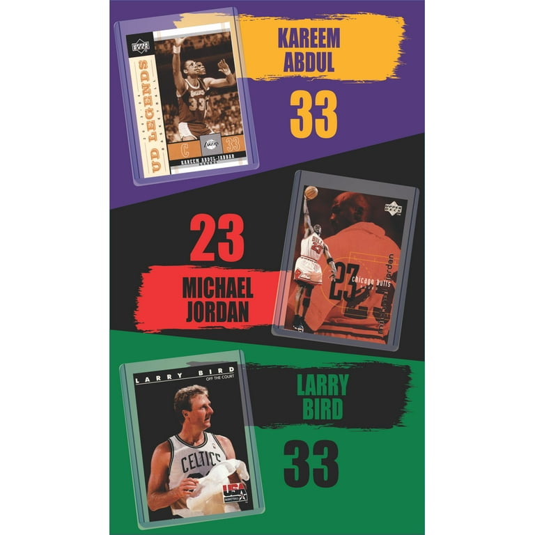 Basketball Cards: Michael Jordan, Lebron James, Kareem Abdul