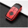 thumbnail image 4 of Applicable to jfqm Car Key Cover Case Holder Protective Bag Fit for Mercedes Benz E S GLE Class A220 W213 E200 E300 E220 E320 E260 (Color : Red), 4 of 6