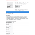 thumbnail image 2 of Front Wheel Hub Repair Kit - Compatible with 1984 - 1994 Mercury Topaz 1985 1986 1987 1988 1989 1990 1991 1992 1993, 2 of 2
