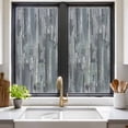 thumbnail image 2 of Grey Abstract Window Privacy Film, Vintage Geometric Gradient Oil Painting Modern Static Cling UV Sun Blocking Heat Control Window Tint Day and Night, Non-Adhesive One Way Privacy Cover 17.7''x39.3'', 2 of 7
