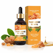 WUNDMED Organic Frankincense Essential Oil for Skin, Pure Frankincense Oil for Diffuser and Aromatherapy, Aceite de Incienso Frankincense, 60ML (2.02 fl.oz)